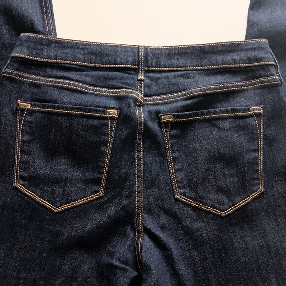 Old Navy WOW Boot-cut Dark Wash Denim Jeans Women's 10 Tall - Picture 8 of 14